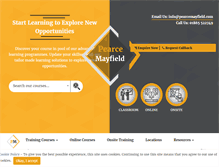 Tablet Screenshot of pearcemayfield.com